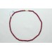 Beautiful single 1 Line Natural red onyx Beads Stones NECKLACE 16.4 inch